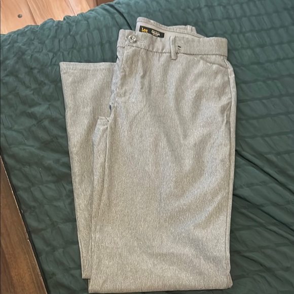 Lee Gray Chinos Comfortable Khakis - Picture 1 of 7